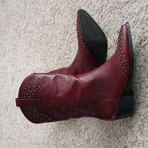 Botkier Leather Studded Boots